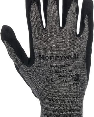Darbo pirštinės Honeywell Polytril™ Air Comfort, juodos, medvilnės ir Lycra, 24,5 cm, dydis 10/XL, 223227310