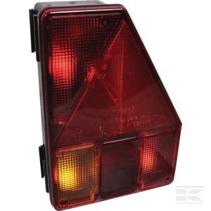 Galinė lempa RH halogeninė, 12V, raudona/geltona, tvirtinama varžtais, Earpoint by Aspöck 244201007