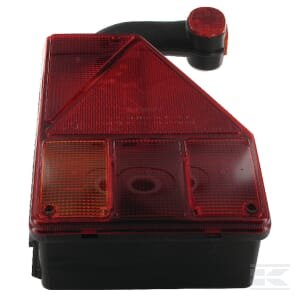 Galinė lempa RH halogeninė, 12V, raudona/geltona, tvirtinama varžtais, Earpoint by Aspöck 244251007