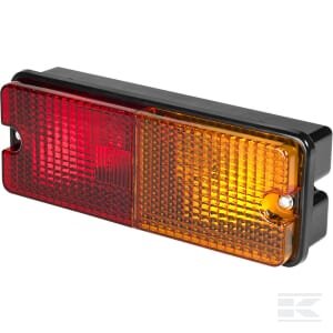 Galinė lempa RH, stačiakampė, raudona/geltona, tvirtinama varžtais 2700671157110