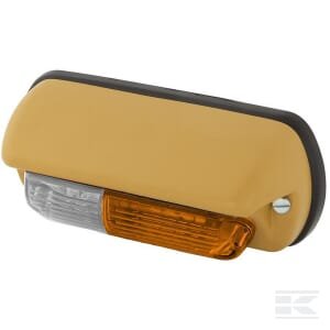 Posūkio ir gabaritinis žibintas LH 18W, stačiakampis, 12V, geltonas/skaidrus, tvirtinamas varžtais, Hella 2BE001278011