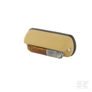 Posūkio ir gabaritinis žibintas RH 18/3W, stačiakampis, 12V, geltonas/skaidrus, tvirtinamas varžtais, Hella 2BE001278021