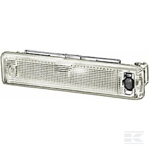 Salono lempa, stačiakampė, 12/24V, skaidri, su spaustuku, 30x30x133mm, Hella 2JA001357002