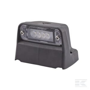 Numerio apšvietimas LED, stačiakampis, 12V, skaidrus, tvirtinamas varžtais, 93x63x66,2 mm, mentelės kontakto mova, 4 LED, Hella 2KA010278321