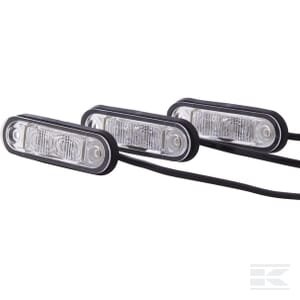 Numerio apšvietimas LED, 0,50W, stačiakampis, 12/24/10/33V, skaidrus, tvirtinamas varžtais, 79x..., 2 LED, Hella 2KA959640102