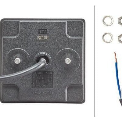 LED rūko žibintas, kvadratinis, 12V, raudonas, tvirtinamas varžtais, 80x33,7x80 mm, Hella ValueFit 2NE357029041