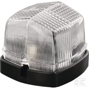 Gabaritinis žibintas 5W, kvadratinis, 12/24V, baltas/skaidrus, tvirtinamas varžtais, 62x42x62 mm, Hella 2PF004081007