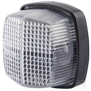 Gabaritinis žibintas 5W, kvadratinis, 12V, skaidrus/baltas, tvirtinamas varžtais, 62x42x62 mm, Hella 2PF004081001