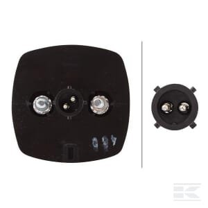 Gabaritinis žibintas 5W, kvadratinis, 12V, skaidrus, tvirtinamas varžtais, 62x..., Hella 2PF996112031