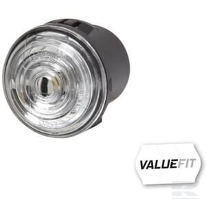 LED gabaritinis žibintas, apvalus, 9/33V, baltas, tvirtinamas varžtais, 30x29,8x30 mm, 1 LED, Hella ValueFit 2PG357011021