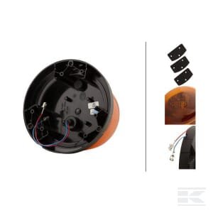 Rotacinis švyturėlis, tvirtinamas varžtais, 12/24V, RotaLED Compact by Hella 2RL014979001