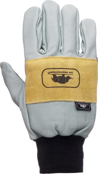 Miškininko darbo pirštinės SIP 2SA5 Forestry, žalios, odinės, dydis 11/2XL, 2SA511