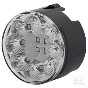 Galinė lempa LED, apvali, 12V, balta, tvirtinama varžtais, Ø66 mm, 12 LED, Hella 2SB009001401