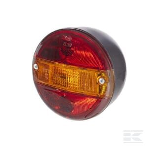 Galinė lempa, apvali, 12/24V, geltona/raudona, tvirtinama varžtais, Ø140mm, Hella 2SD001685231