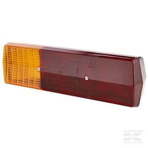 Galinė lempa LH, stačiakampė, 12/24V, geltona/raudona, tvirtinama varžtais, 330x78x95mm, Hella 2SD001688171