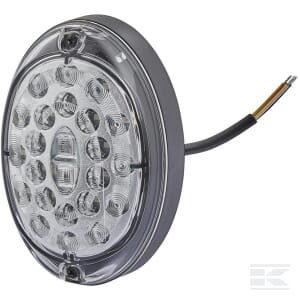 Galinė lempa LED, ovali, 12/24V, skaidri, tvirtinama varžtais, 24 LED, Hella 2SD343390011