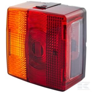 Galinė lempa, kvadratinė, 12V, geltona/raudona, tvirtinama varžtais, 102x55x98mm, Hella 2SE004623001