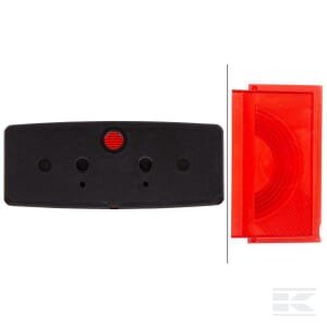 Galinė lempa RH, stačiakampė, 12/24V, raudona/oranžinė/balta, tvirtinama varžtais, 158x51x64mm, Hella 2SE997111021