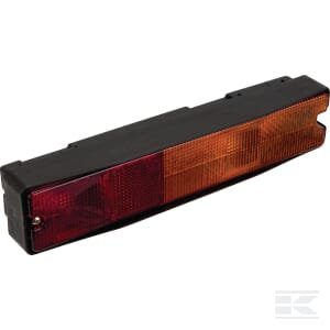 Galinė lempa, stačiakampė, 12/24V, geltona/raudona, tvirtinama varžtais, 300x62 mm, Hella 2VA997113001