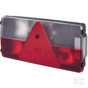 Galinė lempa LH, stačiakampė, 12V, raudona/oranžinė/balta, tvirtinama varžtais, 281x53.5x138.9mm, Hella 2VB341032111