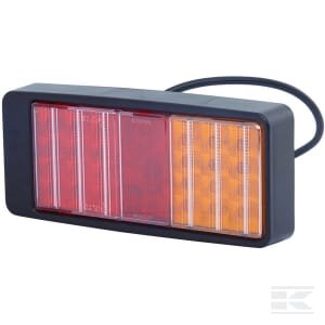 Galinė lempa LED, stačiakampė, 9/10/30/36V, raudona/geltona, tvirtinama varžtais, 223x35x98mm, 27 LED, Hella ValueFit 2VB357020001