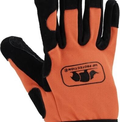 Darbo pirštinės 2XA2, oranžinės ir juodos, dydis 9, 2XA257009