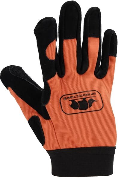 Darbo pirštinės 2XA2, oranžinės ir juodos, dydis 9, 2XA257009