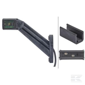 Gabaritinis žibintas RH LED, 1.50W, 24/12V, tvirtinamas varžtais, 178x164mm, Quick-link, 4 LED, Hella 2XS011744081