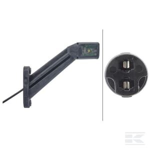 Gabaritinis žibintas, LH, 12/24V, EasyConn 2 kontaktų, 4 LED, Hella 2XS011744111