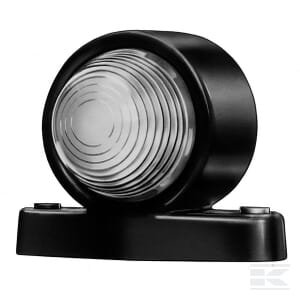 Gabaritinis žibintas 5W, apvalus, 12V, baltas, tvirtinamas varžtais, Ø75mm, Hella 2XS955031001