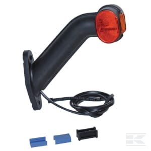 Gabaritinis žibintas RH 12V, raudona/geltona, tvirtinamas varžtais, Aspöck 313409007