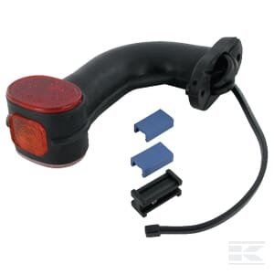 Gabaritinis žibintas LH 12V, raudona/geltona, tvirtinamas varžtais, Aspöck 313809007