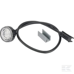 Gabaritinis žibintas LED, apvalus, 12/24V, baltas, tvirtinamas varžtais, Monopoint II by Aspöck 316704067