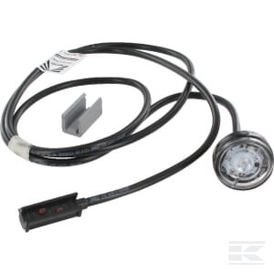 Gabaritinis žibintas LED, apvalus, 12/24V, baltas, tvirtinamas varžtais, Monopoint II by Aspöck 316704077