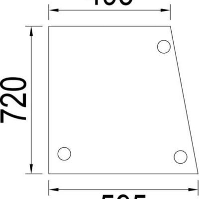 Šoninis stiklas – 3226350R1N