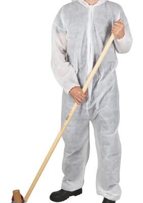 Vienkartinis kombinezonas, baltas, 45 g, dydis L 3409KER