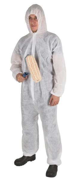 Vienkartinis kombinezonas, baltas, 45 g, dydis L 3409KER - Image 2