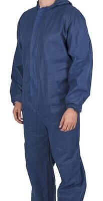 Vienkartinis kombinezonas, mėlynas, 55 g, dydis 3XL 3482KER