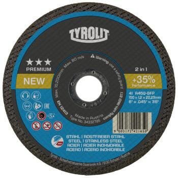 Pjovimo diskas 230×1,9×22,23 F41 A46Q-BFP Tyrolit 34332798