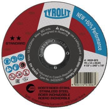 Pjovimo diskas 125×1,6×22,23 mm A46R-BFS 34332834