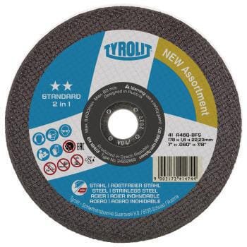 Pjovimo diskas 125×1,6×22,23 F41 A46Q-BFS Tyrolit 34332862