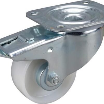 Pasukamas ratukas, Tente, poliamidinis ratas, Ø 80x34 mm, plokštė 105x85mm, apkrova 200 kg – 3477UOJ080P62