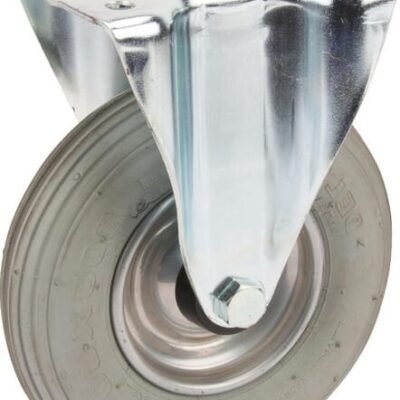 Fiksuotas ratukas, Tente, guminis ratas, Ø 200x50 mm, plokštė 137x115mm, apkrova 75 kg – 3478DPR200P63