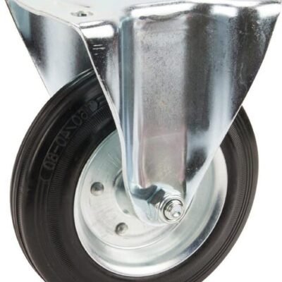 Fiksuotas ratukas, Tente, guminis ratas, Ø 160x23 mm, plokštė 137x115mm, apkrova 135 kg – 3478DVR160P63