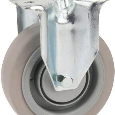 Fiksuotas ratukas, Tente, guminis ratas, Ø 125x40 mm, plokštė 103x85mm, apkrova 250kg – 3478UFP125P62