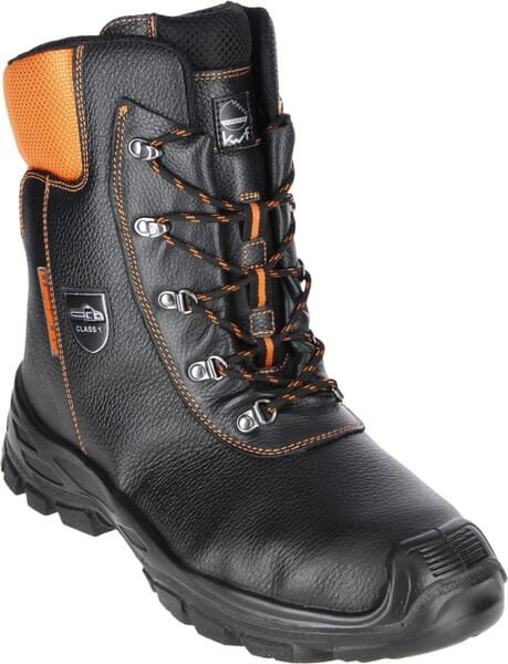 Apsauginiai grandininių pjūklų batai Lupriflex Eco Hunter Basic, juodi/oranžiniai, 42 dydis (UK 8), 361642 - Image 3