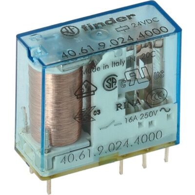 PCB/Kamštis-in rel.5mm.pinning 1CO 16A/24V DC SENS/AgSnO2 Finder – 406190244000