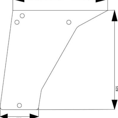Door glass apatinis Kramp 4364140N