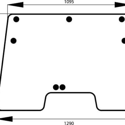 Windscreen tiltable Kramp 4383605N