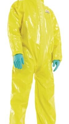 Vienkartinis neperšlampamas kombinezonas, geltonas, dydis 2XL, Honeywell 4503000XXL